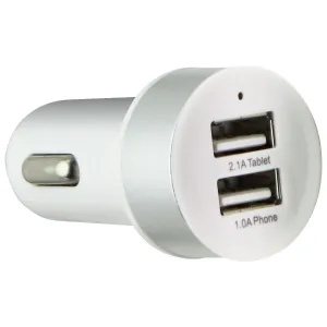 Zupa Dual USB Car Charger (3.1A) - White